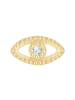 Glanzstücke München Ohrringe Allsehendes Auge aus Sterling Silber mit Zirkonia in gelbgold