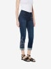 KOROSHI Gemusterte denim-jeans mit bestickung pushup in blau