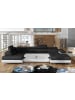 MF Design Rodri Recamiere Links in Schwarz -  (L) 202 x (B) 345 x (H) 90 cm