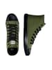 ethletic Canvas Sneaker Black Cap Hi Cut in camping green jet black