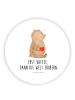 Mr. & Mrs. Panda magnet Bär Kaffee mit Spruch in Weiß