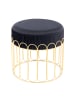 Vivorum Hocker Cleopatra 425 in Schwarz / Gold
