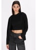 myMo ROCKS Damen Fleecejacke in Schwarz