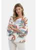 Usha Damen Blusenshirt in Wollweiss Mehrfarbig