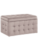 Beliani Ottomane MICHIGAN in Rosa - (W) 72 x (H) 40 x (L) 42 cm