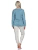 NORMANN Schlafanzug langarm Pyjama Pyjamahose Tupfen Punkte Optik - 86401 in blau