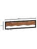 FineBuy Wandgarderobe in Braun / Akazie / 80x8x22