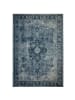 KADIMA DESIGN Vielseitiger Vintage Teppich für jeden Raum in Blau