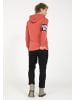 PLUS EIGHTEEN Herren Kapuzenpullover in Ziegelrot
