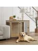 Pawhut Hundekäfig Eiche 106B x 60T x 76H cm