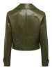 ONLY Kunstlederjacke in Dark Olive