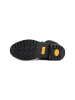 Camel Active Leder Schnürboot mit Strickdetail in Schwarz