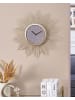 Beliani Wanduhr SOLURA in Gold/Grau - (W) 45 x (H) 45 x (L) 3 cm