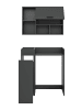 ebuy24 Waschmaschinenschrank Free (3-teilig) Anthrazit 95 x 60 cm