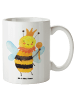 Mr. & Mrs. Panda Tasse Biene König ohne Spruch in Weiß