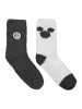 United Labels 2er Pack Disney Minnie Mouse Kuschelsocken warme Socken in weiß/grau