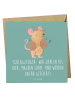 Mr. & Mrs. Panda Deluxe Karte Schlagzeuger Stolz mit Spruch in Meeresbrise
