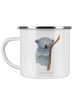 Mr. & Mrs. Panda Camping Emaille Tasse Koalabär ohne Spruch in Weiß