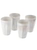 Butlers Butlers Latte Macchiato Tasse BERGAMO 6er-Set in Weiß