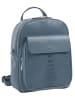Cluty Rucksack echt Leder in blau