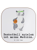 Mr. & Mrs. Panda Untersetzer Panda Basketball mit Spruch in Weiß