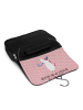 Mr. & Mrs. Panda Waschtasche Einhorn Party mit Spruch in Rot Pastell