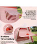 COSTWAY Hundehütte Outdoor klappbar Kunststoff 72 x 60 x 68 cm in Rosa