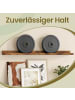 VASAGLE Wandregal Custos in Braun - (B)80 x (H)5 x (T)10 cm
