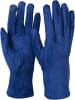 styleBREAKER Touchscreen Stoff Handschuhe mit abnehmbarer Strick Manschette in Navy