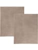 Erwin Müller Velours-Frottier Frottierdecke 2er-Pack in cappuccino