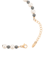 faina Women Beaded Bracelet in Rose Gold White