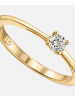 Diamant L'éternel Ring aus 585 Gelbgold mit 0.15 Karat Diamant