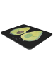 Mr. & Mrs. Panda Mousepad Avocado Pärchen ohne Spruch in Schwarz