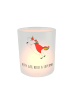 Mr. & Mrs. Panda Glas Teelichthalter Einhorn Super mit Spruch in Transparent