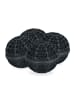 relaxdays 4 x Waschball in Schwarz