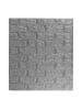 relaxdays 20er-Set: Wandpaneele Steinoptik in Grau - 78 x 70 cm