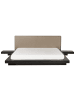 Beliani 4-tlg Doppelbett ZEN in Braun/Beige