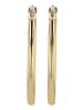 Adeliás Damen Ohrringe – Creole aus Edelstahl in gold