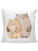 Mr. & Mrs. Panda couch kissen Bären Liebe ohne Spruch in Weiß