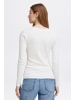 Oxmo Longsleeve OXIskat 21301152ME basic Longsleeve aus Rippe in Weiß