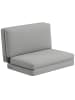 HOMCOM Bodensofa-275L x 120B x 10H cm-Hellgrau