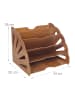 relaxdays Briefablage in Braun - (B)34 x (H)28 x (T)28 cm