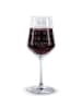 Mr. & Mrs. Panda Weinglas Spruch Rotwein Glas Freude mit Spruch in Transparent