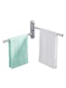 relaxdays Wand-Handtuchhalter in Silber - (B)32,5 x (H)14 x (T)3 cm