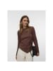 Vero Moda Langarmshirt in cocoa brown