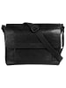 SPIKES & SPARROW Messenger echt Leder in schwarz