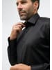 Eterna Knopfleisten Langarmshirt für Herren in Schwarz