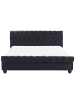 Beliani Doppelbett AVALLON in Schwarz - (W) 192 x (H) 94 x (L) 233 cm