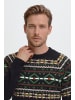 BLEND Strickpullover BHNilas XMAS in Nachtschwarz