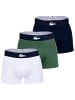 Lacoste Boxershort 3er Pack in Grün/Dunkelblau/Weiß